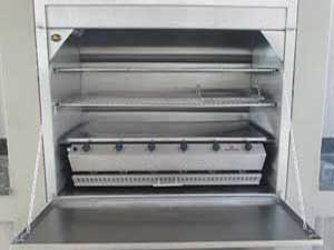 Custom Insert braai with 6Burner sizzler